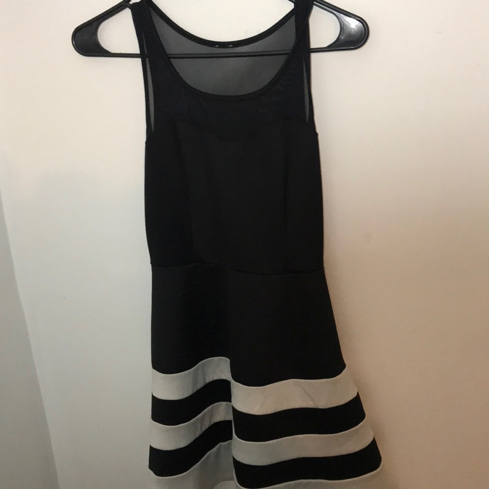 Black and white homecoming/event dress